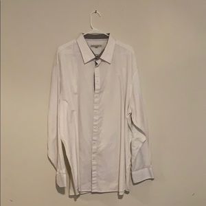 Pronto-uomo long sleeved ivory shirt